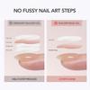 GAOY Colored Nail Builder Base 30g with a Brush, 4-in-1, Tawny Peach view 3