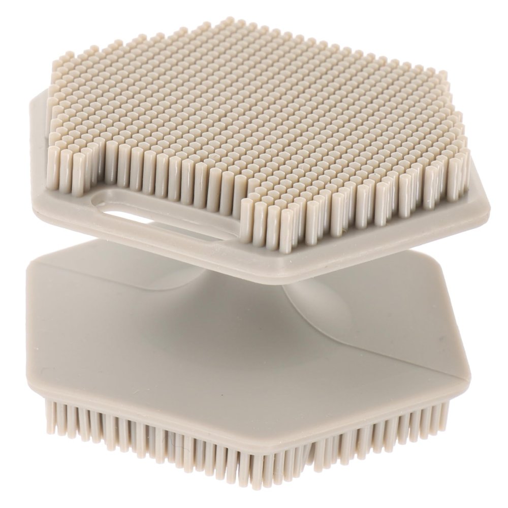 Beaupretty Silicone Double Sided Face Brush Durable Facial Cleansing Scrubber Deep Cleanser for All Skin Types Soft Bristles Exfoliating Tool
