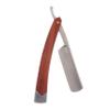 FOMIYES Wood Handle Straight Barber Razor for Men Foldable Manual Shaving Tool for Beard Sideburns and Short Hair Lightweight Durable Design Suitable for Barber Shops and Personal Grooming view 1