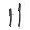 HAKIDZEL 10pcs Folding Eyebrow Shaper Stainless Steel Portable Trimmer Lightweight Non Slip Grip for Precise Brow Grooming and Facial Hair Removal at Home and Travel view 2
