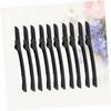 HAKIDZEL 10pcs Folding Eyebrow Shaper Stainless Steel Portable Trimmer Lightweight Non Slip Grip for Precise Brow Grooming and Facial Hair Removal at Home and Travel view 3