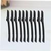 HAKIDZEL 10pcs Folding Eyebrow Shaper Stainless Steel Portable Trimmer Lightweight Non Slip Grip for Precise Brow Grooming and Facial Hair Removal at Home and Travel view 4