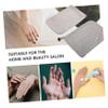 BUTIFULSIC Moisturizing Paraffin Wax Therapy Gloves Durable Heat Preservation Hand Covers Reusable Cotton Mittens for Beauty and Hand Care Gray Elastic Wrist view 4