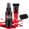 CAHIUYOA 3PCS Halloween Special Effects Makeup Kit - Washable Fake Blood Spray,Fake Blood Cream,Stipple Sponge, Face Body SFX Cosplay Kit for Vampire Zombie Clown Makeup view 1