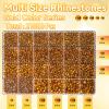 21000Pcs Gold Rhinestones for Bedazzling Kit, Mix Sizes Jelly Bedazzling Resin Gems, Gold Gems Bedazzling for Crafting, Flatback Resin Rhinestones for Craft DIY Face Makeup view 2