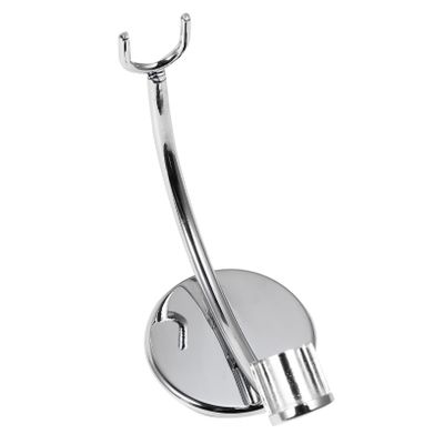 ETHZZLE Silver Razor Stand for Men Unique Design Razor Holder with Nonslip Base for Bathroom Barbershop Salon Storage and Decoration