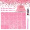 21000Pcs Light Pink Rhinestones for Bedazzling Kit, Mix Sizes Jelly Bedazzling Resin Gems, Pink AB Gems Bedazzling for Crafting, Flatback Resin Rhinestones for Craft DIY Face Makeup view 1
