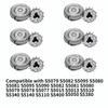 6 Pack SH50 Replacement Shaver Heads Compatible with Philips Norelco Series 5000, SH50 Replacement Blades for Philips Electric Shaving S5510, S5340, S5140 view 2