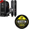 Gifts for Men  Beard Straightener Brush with 5 Heat Settings & 2 oz Unscented Biotin Beard Balm  Beard Grooming Kit for Styling, Softening & Growth view 1
