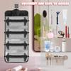 Micoklinlin Womens Hanging Travel Toiletry Kit Christmas Makeup Cosmetics Bag 4 Removable Storage Bags With Zipper Organize First Aid, Medicine, Personal Care, Bathroom, Palette Brush Holder view 3