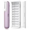 Dermaplaning Tool for Women Face - Edge Technology Sonic Dermaplane Razor for Facial Exfoliation & Peach Fuzz Hair Removal with 10 Refill Blades (Purple) view 1