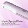 Dermaplaning Tool for Women Face - Edge Technology Sonic Dermaplane Razor for Facial Exfoliation & Peach Fuzz Hair Removal with 10 Refill Blades (Purple) view 4