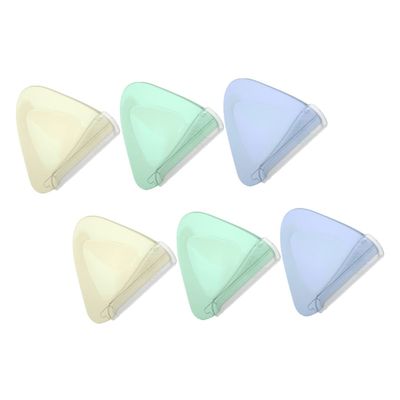 VICASKY 6pcs Portable Eyebrow Shavers with Stainless Steel Blades Fine Hair Trimmer for Womens Facial Hair Neck and Brow Shaping Includes Pearl White Green Purple Colors in Opp Bag