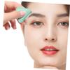 VICASKY 6pcs Portable Eyebrow Shavers with Stainless Steel Blades Fine Hair Trimmer for Womens Facial Hair Neck and Brow Shaping Includes Pearl White Green Purple Colors in Opp Bag view 3