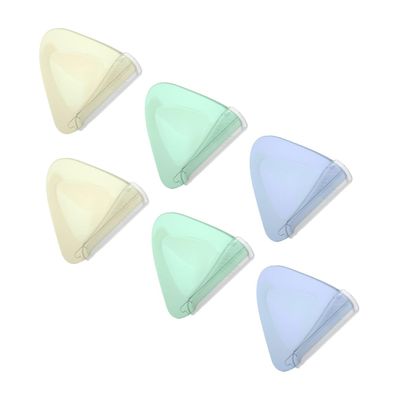FOMIYES 6pcs Portable Eyebrow Trimmers with Protective Blades for Women Stainless Steel Facial Hair Shavers Multi Functional Makeup Grooming Tools Compact Design with Pearl White Green