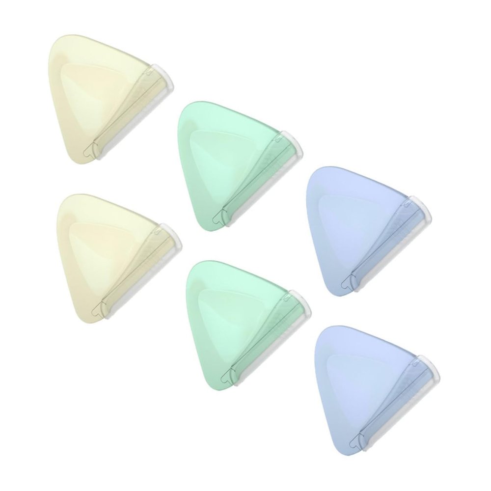 FOMIYES 6pcs Portable Eyebrow Trimmers with Protective Blades for Women Stainless Steel Facial Hair Shavers Multi Functional Makeup Grooming Tools Compact Design with Pearl White Green