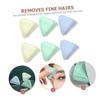 FOMIYES 6pcs Portable Eyebrow Trimmers with Protective Blades for Women Stainless Steel Facial Hair Shavers Multi Functional Makeup Grooming Tools Compact Design with Pearl White Green view 2