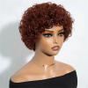 10 Inch Short Afro Kinky Curly Human Hair Wig With Bangs For Black Women view 1