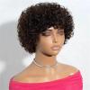 10 Inch Short Afro Kinky Curly Human Hair Wig With Bangs For Black Women view 2