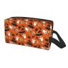 VTHXLOI Happy Halloween Pumpkin Travel Toiletry Bag Makeup Bag Waterproof Cosmetic Organizer Bag Bathroom Storage Bags for Women Men view 2
