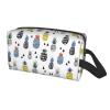 VTHXLOI Fruit Pineapple Travel Toiletry Bag Makeup Bag Waterproof Cosmetic Organizer Bag Bathroom Storage Bags for Women Men view 2