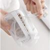 1Pc Portable Cosmetic Bag & Coin Pouch -Mini Travel Carry Zippered Square Mesh Storage(White). view 2