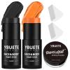 YBUETE Black Orange Face Body Paint Stick Set with Translucent Setting Powder and Sponges, Professional Full Coverage Face Painting for Adults Halloween Cosplay SFX Tiger Pumpkin Clown Makeup view 1