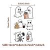 10 Sheets Halloween Ghost Temporary Tattoo for Teens Arm, Long Lasting Temp Bulk Horror Halloween Decoration Fake Tattoo Stickers Body Face, Party Favor (Ghost) view 2