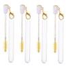 Baluue 4pcs Reusable Eyelash Applicator Tubes with Detachable Spoolies Safe Material Mascara Wands for Eyebrow Shaping and Lash Enhancement Portable Makeup Tools Women view 1