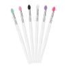DECHOUS 6PCS Large Sequined Silicone Eyeshadow Brushes Mixed Colors Travel Friendly Eye Makeup Tools Durable and Easy to Carry for Professional and Home Use view 1