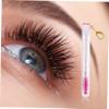 FOMIYES 4pcs Eyelash Brush Tubes with Diamond Keychain Portable Mascara Wands for Eyebrow and Lash Application Durable Plastic and Travel Friendly Makeup Tool view 3