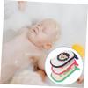 ASAKKURA 3 pcs Cartoon Bath Scrubber Sponge for Gentle Exfoliating Soft Bathing Sponge with Hanging Hook Mixed Colors view 3