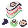 ASAKKURA 3 pcs Cartoon Bath Scrubber Sponge for Gentle Exfoliating Soft Bathing Sponge with Hanging Hook Mixed Colors view 4