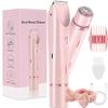 ZBVUIYL Electric Bikini Trimmer Tools for Women,Ipx7 Waterproof,Double Head Detachable Shavers Razors for Facial Face Chin Underarm Eyebrow (Pink) view 1
