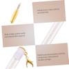 FRCOLOR 4pcs Eyelash Brush Keychain with Durable Plastic and Artificial Fiber Portable Mascara Wands for Women Lash Brow Comb for Delicate Makeup and Travel Use view 4