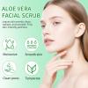 Facial Scrub & Face Exfoliator, Aloe Vera Exfoliating Facial Scrub & Cleanser for Smooth Skin, Face Exfoliator Gentle Pore Refining for Refresh Skin view 3