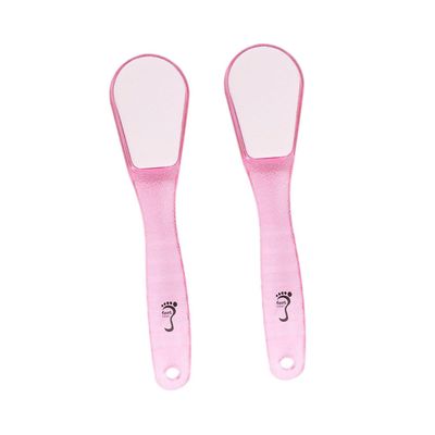 Didiseaon 2Pcs Double Sided Foot Grinding Stones Durable Callus Removers for Dead Skin Removal and Foot Massage Comfortable Grip Practical Pedicure Files Random Color