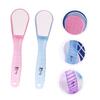 Didiseaon 2Pcs Double Sided Foot Grinding Stones Durable Callus Removers for Dead Skin Removal and Foot Massage Comfortable Grip Practical Pedicure Files Random Color view 4