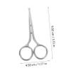 MUSISALY 2Pcs Stainless Steel Nose Hair Trimming Scissors with Rounded Tips Multi Purpose Eyebrow Grooming Scissors for Facial Hair Shaping Portable and Skin Friendly Design for Travel Use view 2