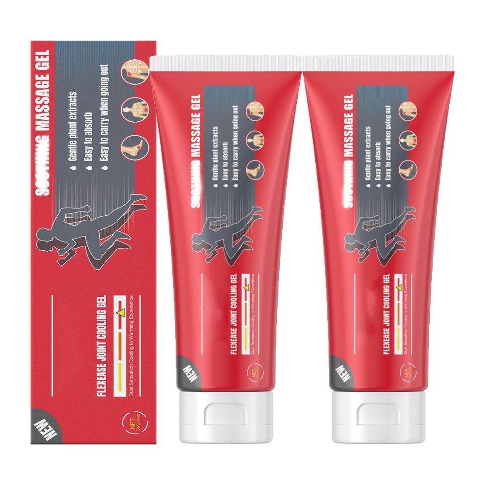 2Pcs Joint Gel,Soothing Massage Cream,Suitable for Knee, Lumbar, Neck, Hand and Foot