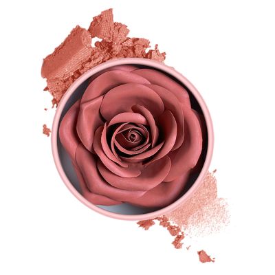 Flower Blush - Natural Rose Blush | Buildable Pink Bllush | 3d Floral Blusher | Rose Petal Long-Lasting Lightweight Buildable Rouge Blusher For Cheek Women Girls Parties Gathering Events