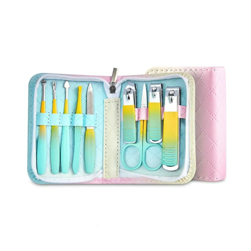 9-22pcs Nail Clipper Manicure Set Stainless Steel Manicure Kit Nail Care Tools Portable kit