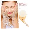 Baluue Wood Handle Face Cleansing Brush with Smooth Rounded Bristles for Gentle Exfoliation and Makeup Removal Facial Scrubber for Pore Unclogging and Dead Skin Removal Suitable for Daily view 4