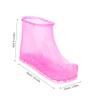 ASAKKURA Rosy Foot Bath Shoes High Tube Household Foot Massage Spa Heat Resistant PVC Non Leak Water Soaking Slippers for Home Hotel Massage Shop Use view 2