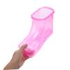 ASAKKURA Rosy Foot Bath Shoes High Tube Household Foot Massage Spa Heat Resistant PVC Non Leak Water Soaking Slippers for Home Hotel Massage Shop Use view 3