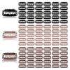 120 Pcs 6-Teeth U-Shape Wig Clips Hairpieces Snap Clips Hair Extension Hairclips for 32mm Clip-ins Brown Black Making Accessories Set Tools Women view 1