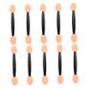 ASAKKURA 100pcs Double Ended Eyeshadow Sponge Applicators Latex Soft Cosmetic Sticks for Eye Makeup Eyeliner Eyebrow Durable Handle Skin Friendly Latex Tips view 1