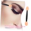 ASAKKURA 100pcs Double Ended Eyeshadow Sponge Applicators Latex Soft Cosmetic Sticks for Eye Makeup Eyeliner Eyebrow Durable Handle Skin Friendly Latex Tips view 3