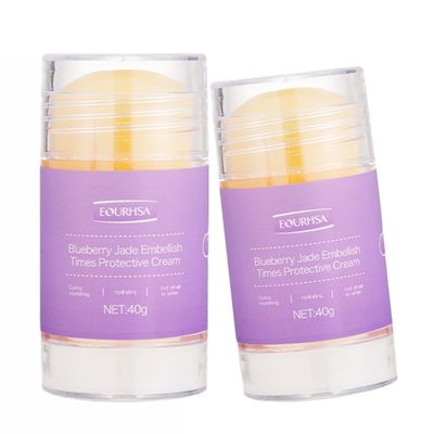 Crack Feet Prevention Stick, Heel Cream For Dry Cracked Feet, Foot Care Cream Moisturizing Foot Balm, Remove Dead Skin And Softening Dry Skin (Blueberry*2)
