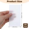 100 Pcs Hair Perm Paper, End Papers For Hairs Rollers, Wrap Paper For Hair, Disposable Salon Tissue Hairs Curling Papers with High Temperature Resistance for Salon and Home Styling - White view 2